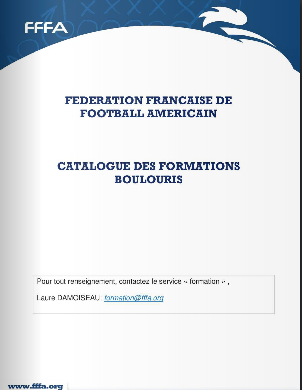 Expériences professionnelles : FFFA-Fédération Française de Football Américain